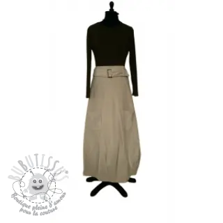 Tissu velours cotelé 6W WASHED STRETCH sand