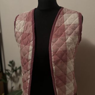 Viscose lin YARN DYED CHECK old rose
