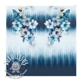 Jersey Big Tropical Floral PANEL digital print