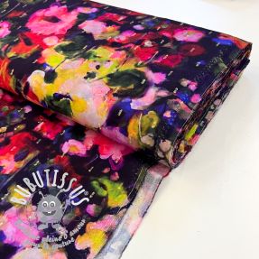 Viscose LUREX Abstract navy digital print