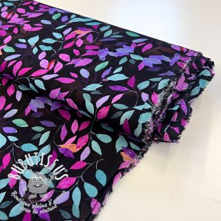 Viscose RADIANCE Barbara black digital print