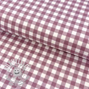 Bavlnená látka FLANNEL Check mauve