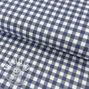 Tissu coton FLANNEL Check blue