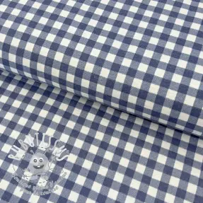 Tissu coton FLANNEL Check blue