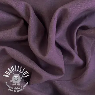 Lin lavé 170 g aubergine