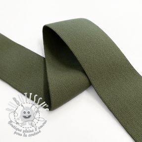 Élastique lisse 4 cm camo green