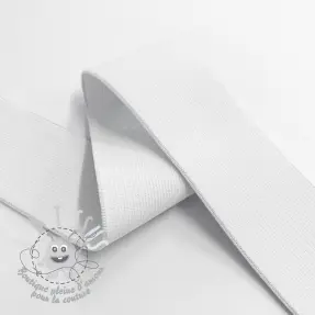 Élastique lisse 4 cm white