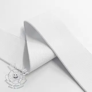 Élastique lisse 4 cm white