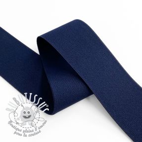 Élastique lisse 4 cm dark blue