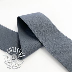 Élastique lisse 4 cm dark grey