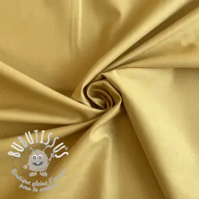 Tissu Popeline de coton mustard