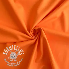 Tissu Popeline de coton tangerine