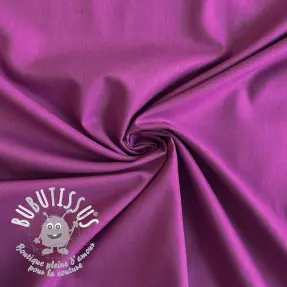 Tissu Popeline de coton mulberry