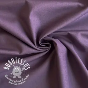 Tissu Popeline de coton plum