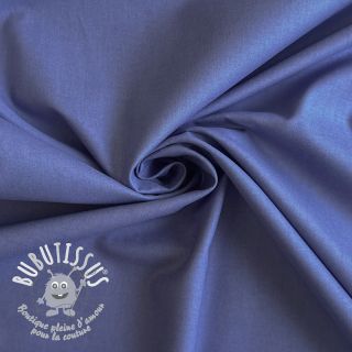 Tissu Popeline de coton dark blue lavender