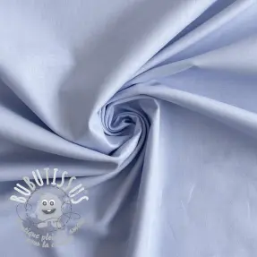 Tissu Popeline de coton light blue lavender