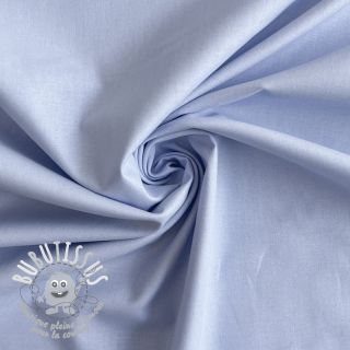 Tissu Popeline de coton light blue lavender