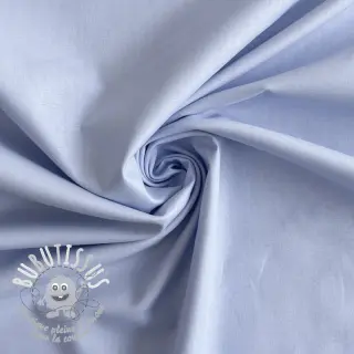 Tissu Popeline de coton light blue lavender