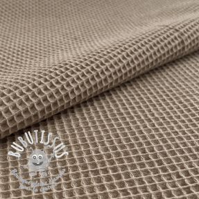 Tissu nid d’abeille khaki