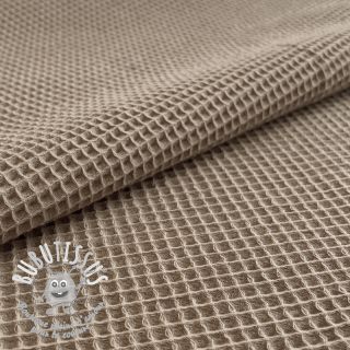 Tissu nid d’abeille khaki
