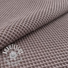Tissu nid d’abeille taupe