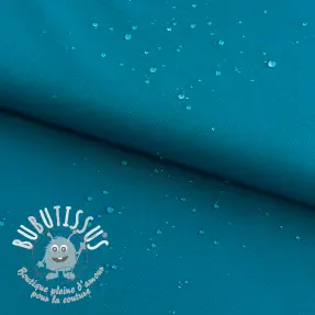 Tissu imperméable cyan