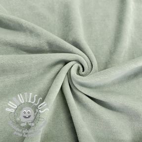 Tissu velours jersey seafoam