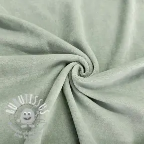 Tissu velours jersey seafoam