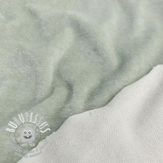 Tissu velours jersey seafoam