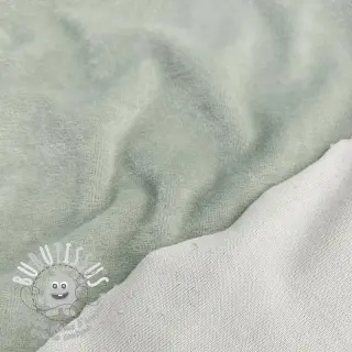Tissu velours jersey seafoam