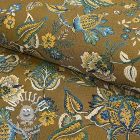 Tissu déco jacquard Inaya or
