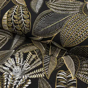 Tissu déco jacquard Legende noir