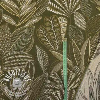 Tissu déco jacquard Legende kaki