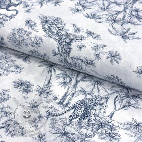 Bavlnená látka Acajou blue PERCALE