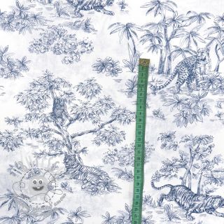 Tissu coton Acajou blue PERCALE