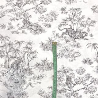 Tissu coton Acajou graphite PERCALE