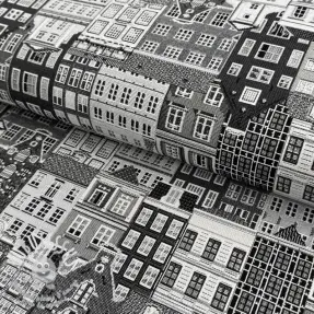 Tissu déco GOBELIN PREMIUM City canal house