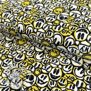 Jersey Pulling faces yellow digital print