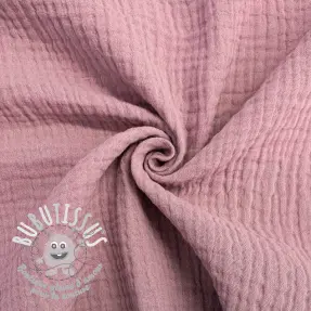 Tissu double gaze/mousseline lilac ORGANIC
