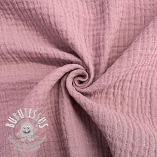 Tissu double gaze/mousseline lilac ORGANIC