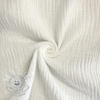 Tissu double gaze/mousseline ecru ORGANIC