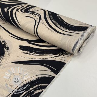 Viscose lin Swirls design B