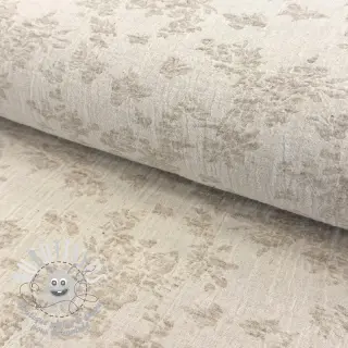 Tissu coton Lin JACQUARD Buttercup flowers