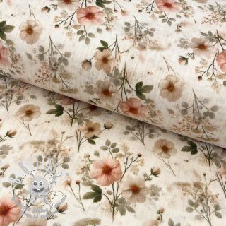 Tissu double gaze/mousseline Stylish flowers design A digital print