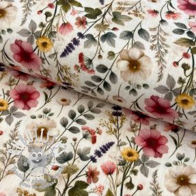 Tissu double gaze/mousseline Stylish flowers design D digital print