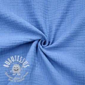Dvojitá gázovina/mušelín royal blue