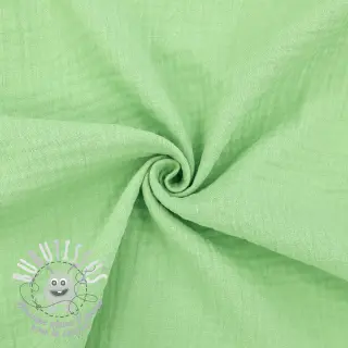 Tissu double gaze/mousseline light lime