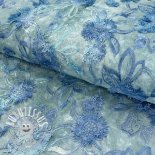 Tissu coton TIE DYE EMBROIDERY Swingy design C