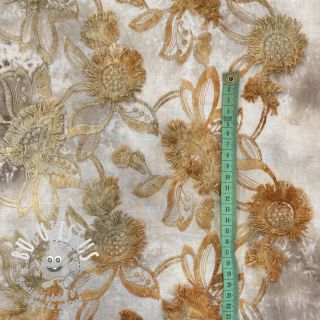 Tissu coton TIE DYE EMBROIDERY Swingy design A