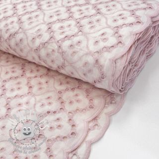 Tissu coton EMBROIDERY Lilian rose